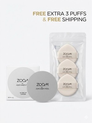 Jung Saem Mool Cushion Glossy Finish + 3 Puffs Set Korean Makeup Foundation SPF