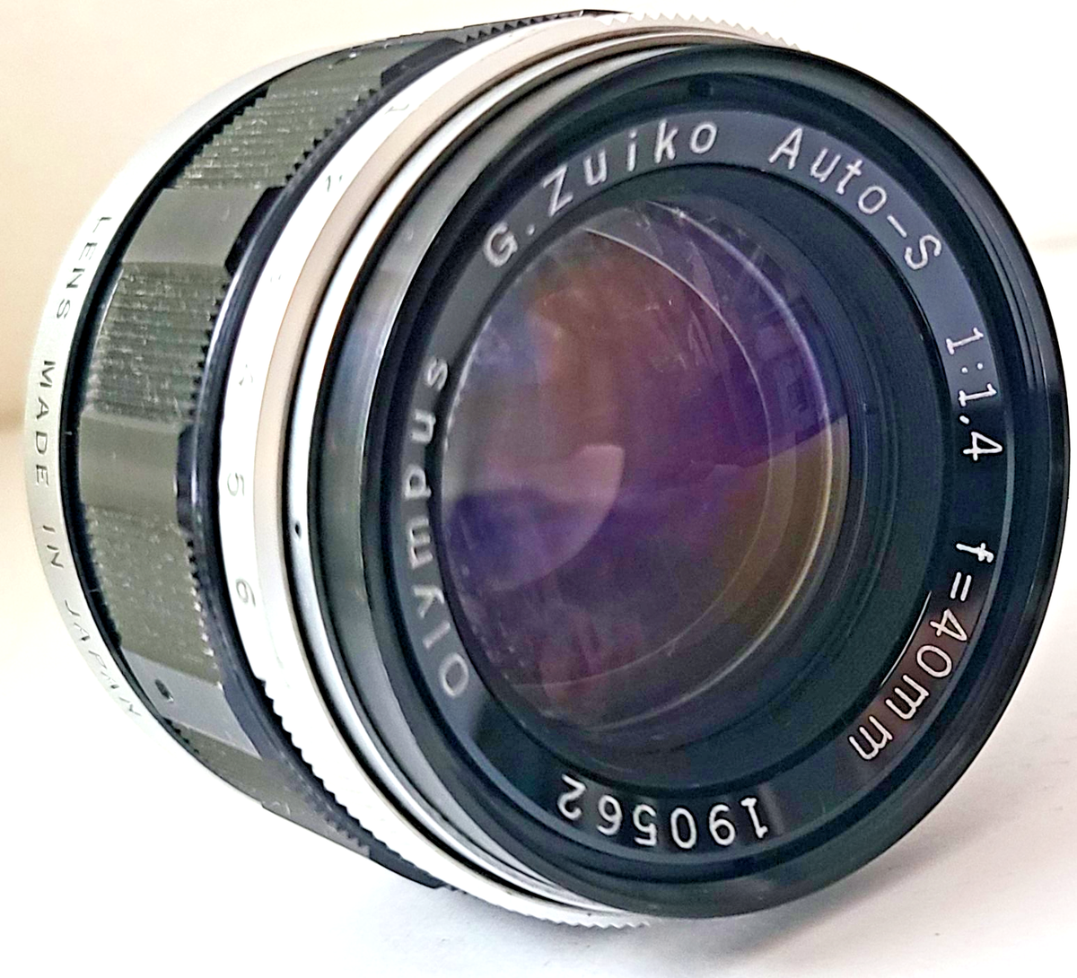 【R2088】 OLYMPUS G.ZUIKO AUTO-S 40 1.4 OLYMPUS G.ZUIKO AUTO-S 40mm F/1.4 Lens for Pen F FT FV VG No