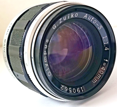 OLYMPUS G.ZUIKO AUTO-S 40mm F/1.4 Lens for Pen F FT FV VG No