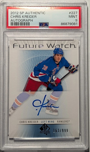 Chris Kreider [Autograph] #227 2012 SP Authentic card