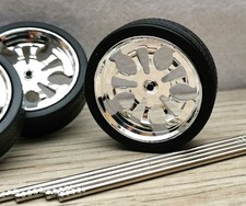 33mm #O 1:18 FELGEN CHROMFELGEN TUNING-DIORAMA-ZUBEHÖR