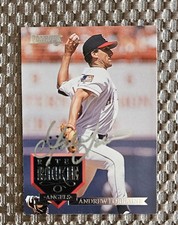 AUTOGRAPHED ANDREW LORRAINE 1994 DONRUSS RATED ROOKIE CARD, LA ANGELS. rookie card picture