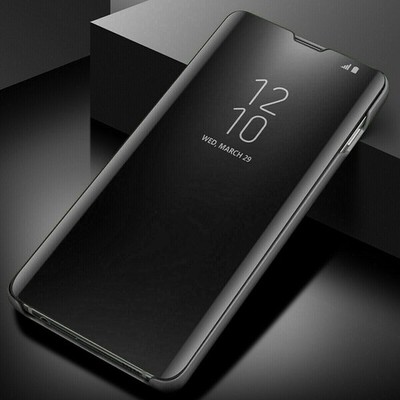 Flip S-View Mirror Clear Case For Samsung Galaxy S25Ultra S26 S25 S24 S23 22 S21