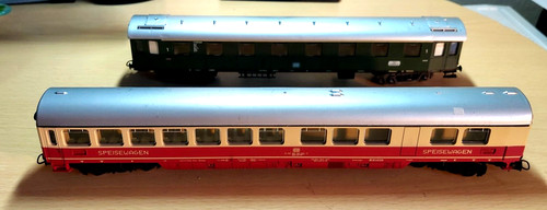 Vagón comedor h0 LIMA Br 80021 y vagón de tren D 1. Clase bien conservada | Condition: Gebraucht
