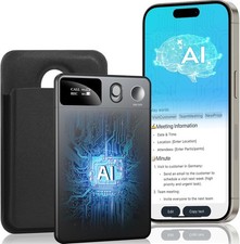 AI Voice Recorder with HD LED Screen,GPT-4.0 Powered Transcription Translation