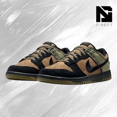 Nike Dunk Breathable Low top Skateboard Shoes Unisex Brown Black Green