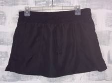Croft And Barrow Women  s Black Pull On Short Skort Size 12