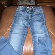Old Navy Rockstar Super Skinny Jeggings Girls Size 8 Medium Wash 9.99 OBO
