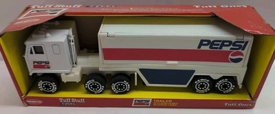 Vintage 1991 Remco Pepsi Truck And Trailer With Pepsi Crate
