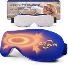 Heated Eye Mask - Microwave Hot/Warm Compress for Dry Eyes, Stye, Chalazion, Ble