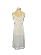 Vintage Richform Full Slip Richform White Nylon Lace Satin Slip Size 32