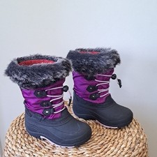 KAMIK Girls Powdery2 Waterpoof/Insulated Purple Nylon Winter/Snow Boots 11