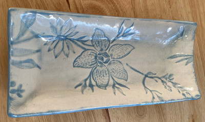 Susie Diamond Hite: Handcrafted and Signed Appetizer Dish/Plate.