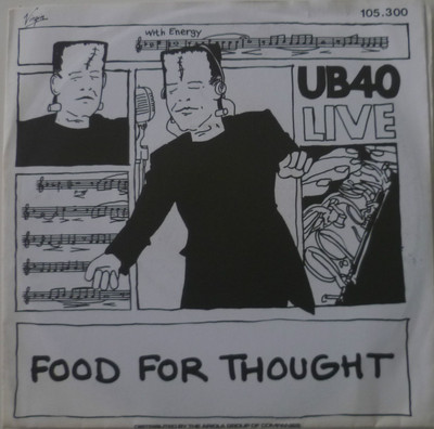 7'' 1980 REGGAE LIVE ! UB 40 : Food For Thought /MINT-?