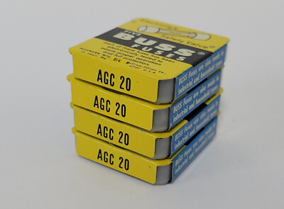 20 Buss AGC 20 fuses - 20 amp - NO VOLTAGE RATING ON FUSES | eBay