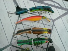 4 MUSKY LURE SEMI-RARE BLUE TONY BURMEK SECRET WEAPON+3 DRIFTER 7" 1 MINT RAINBO
