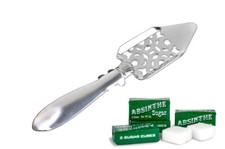 STAINED GLASS WINDOW ABSINTHE SPOON & 10 SUGAR CUBES + FREE SHIPPING !!!