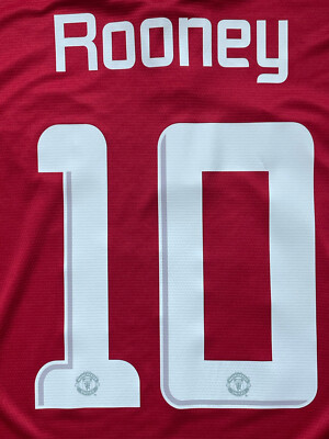 2013/14 Manchester United Home Jersey #10 Rooney XL Nike Champions