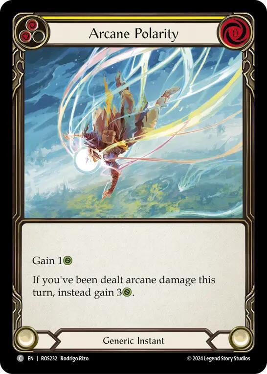 NM-Mint FaB Rainbow Foil Arcane Polarity (Yellow) - Rainbow Foil