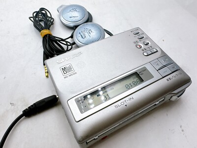 SHARP MD-MS100-B MDポータブルレコ―ダ― 希少☆動作品】SHARP ポータブル MD レコーダー MD-MS100 - メルカリ