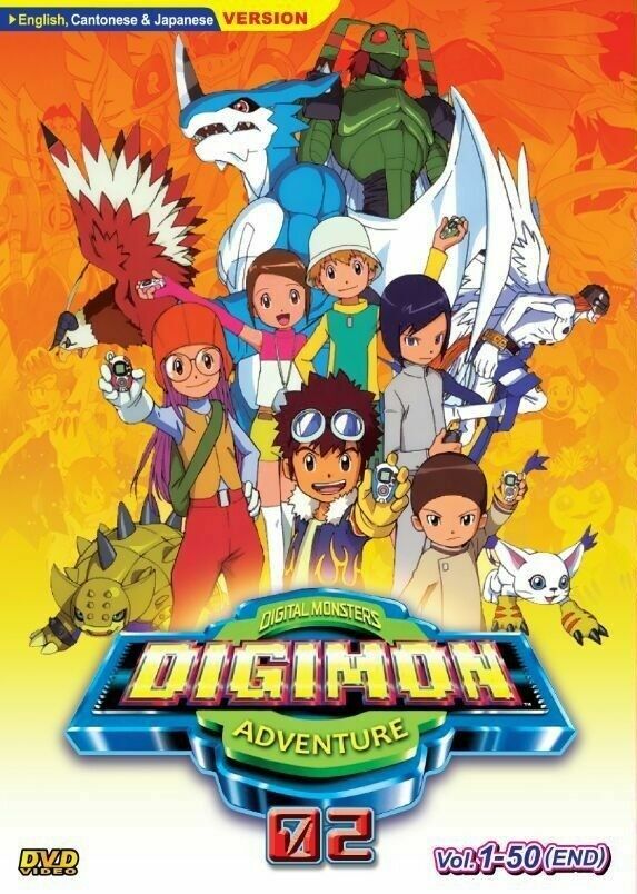 DVD Anime Digital Monsters DIGIMON Adventure 01 + 02 ( 1-104End