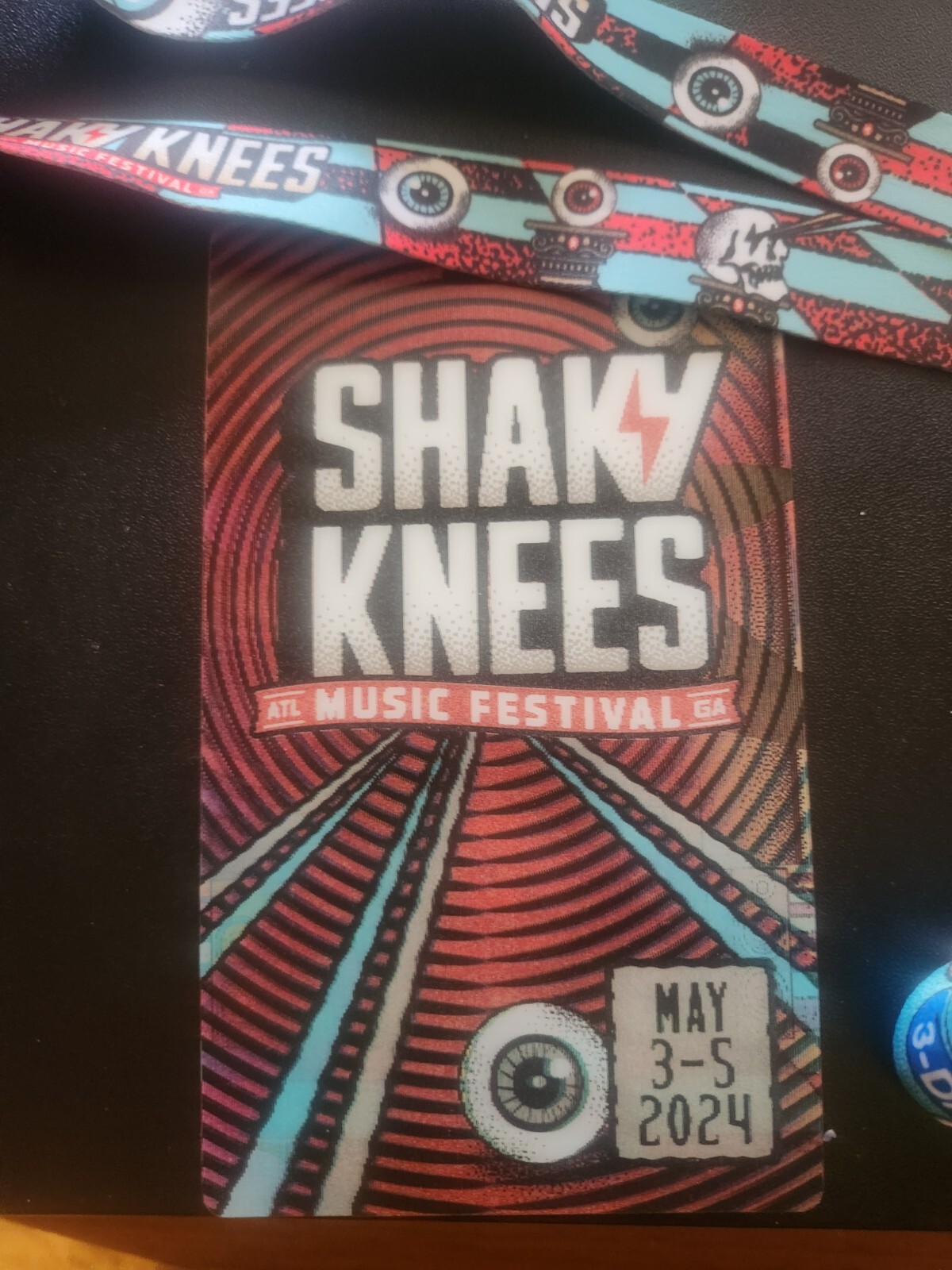 Shaky Knees 2024 Merch pack (wristband, lanyard, schedule) Festival