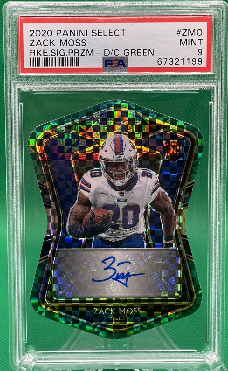 Zack Moss Panini Select Rookie Signatures #ZMO Die-Cut Green