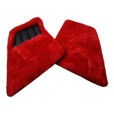 Bespoke Edition Red Sheepskin Floor Mats Lamborghini Huracan