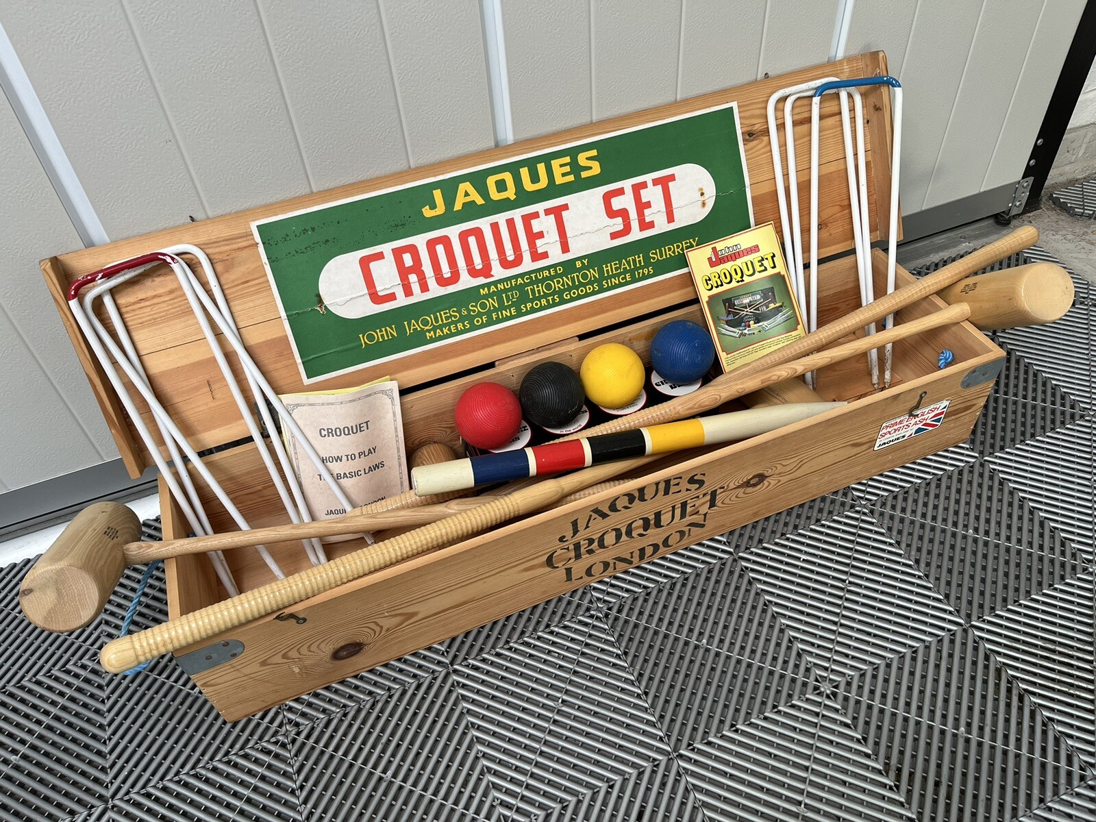 Jaques of London Vintage Croquet Set eBay