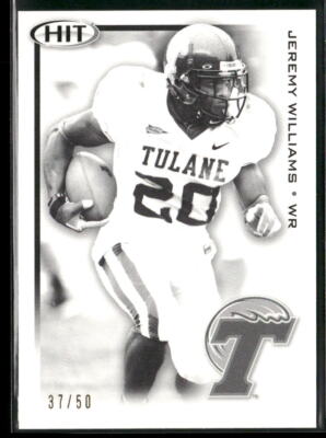 Jeremy Williams 2010 SAGE HIT Make Ready Black #MR20 #/50 - Tulane Green Wave