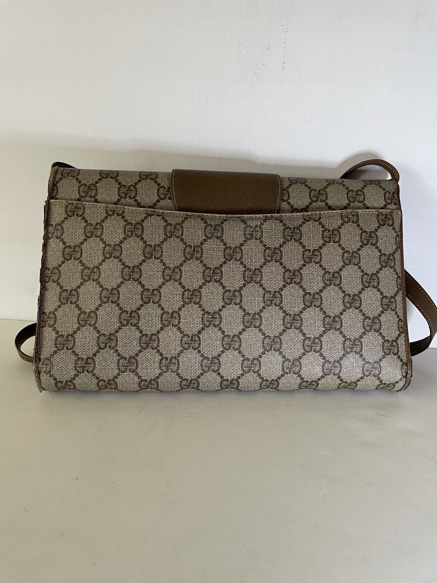 Vintage Gucci Clutch Shoulder Bag Purse Old Gucci 94.02.050 Gg 