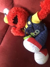Fisher Price Talking Singing Elmo Plush ABCs Alphabet Overalls Animated Toy