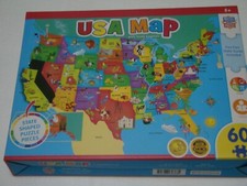 Master Piece 60 Piece Puzzle USA Map