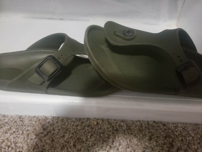army green birkenstocks