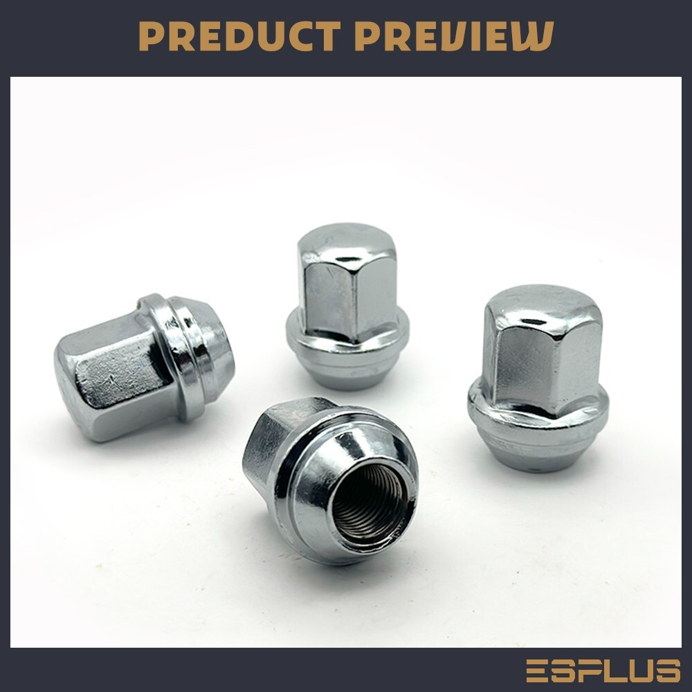 24Pc Chevrolet OEM Lug Nut Chrome M14x1.5 7/8" Hex Fit Blazer/Colorado