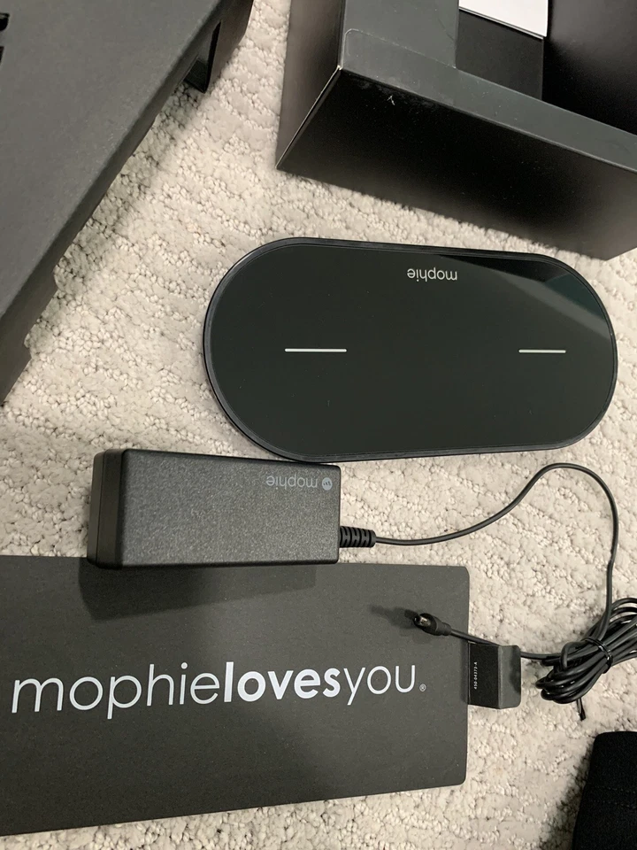 Cargador Inalámbrico Dual Mophie, Almohadilla de Carga 7.5W Certificado Qi Foto 2 de 4