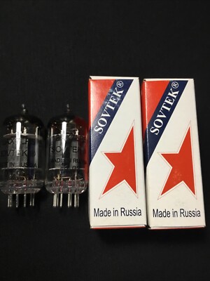 NOS MATCHED PAIR SOVTEK 12AX7 LPS (ECC83) Amplifier Audio VACUUM TUBES 9.8196