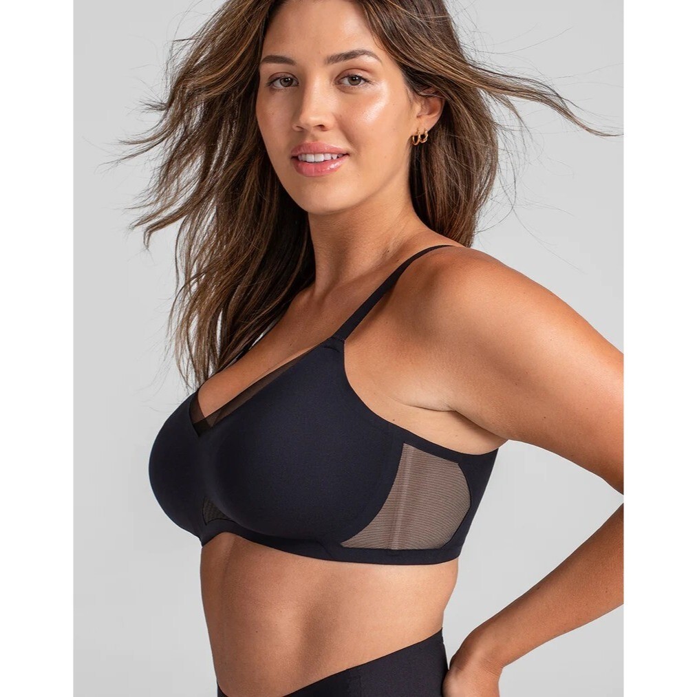 Honeylove Liftwear Crossover Runway Bra, Black 3X eBay