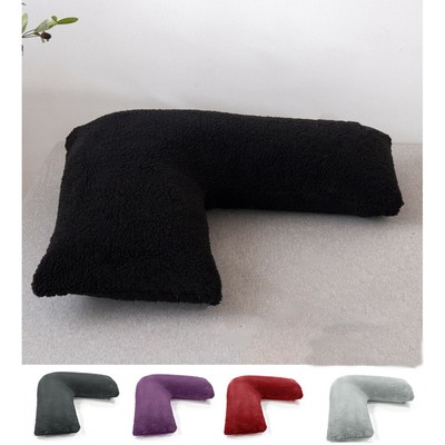 v shaped pillow teddy bear