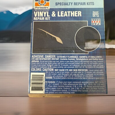 Permatex1985 Vintage 81781 Ultra Series Vinyl and Leather Repair Kit NIB