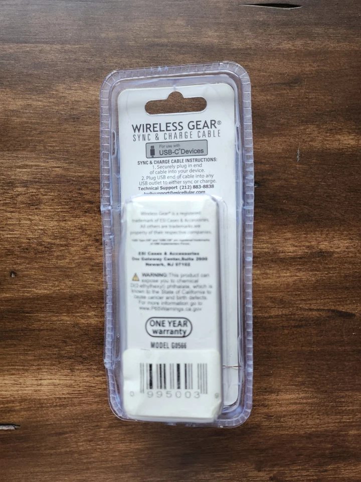  6 Foot USB-C to USB-C Cable 60W Fast Charging & Data Sync Type C Universal Cord - Image 2 of 2