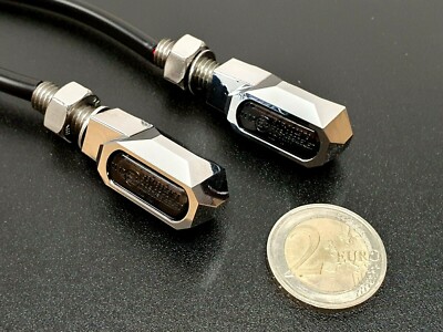 JS-Parts 3in1 Mini Led Blinker ''Stealth I'' für Harley Davidson chrome E-geprüft 