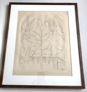 Henri Matisse 1869 1954 La Cite Notre Dame Etching Signed Framed Ebay