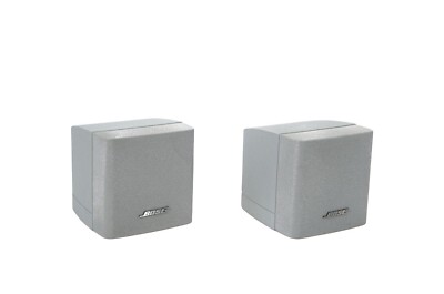  2x Bose Acoustimass Einzelcubes Series III Lautsprecher Box Satellite Silber 