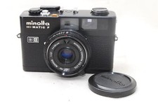 7331 Minolta Hi-matic F 35mm Rangefinder Film Camera Black Body for Parts