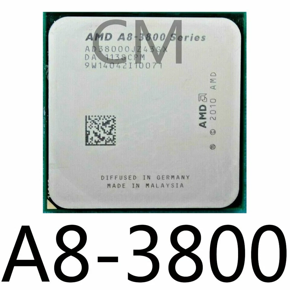 AMD A8-3800 A8-3820 A8-3850 A8-3870K A8-5500 A8-5600K CPU Processor - Image 2 of 4