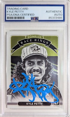 Kyle Petty Signed 2022 Donruss Race Kings Trading Card Auto PSA/DNA NASCAR
