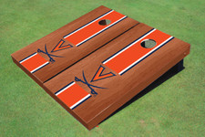 University of Virginia Orange Rosewood Matching Long Stripe Cornhole Boards