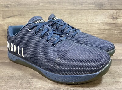 NoBull Men’s 11 Navy Blue Mid Top Court Trainer Sneakers CrossFit Shoes NOBULL Mid Canvas Trainer Navy Blue Athletic Sneaker Men main image 3