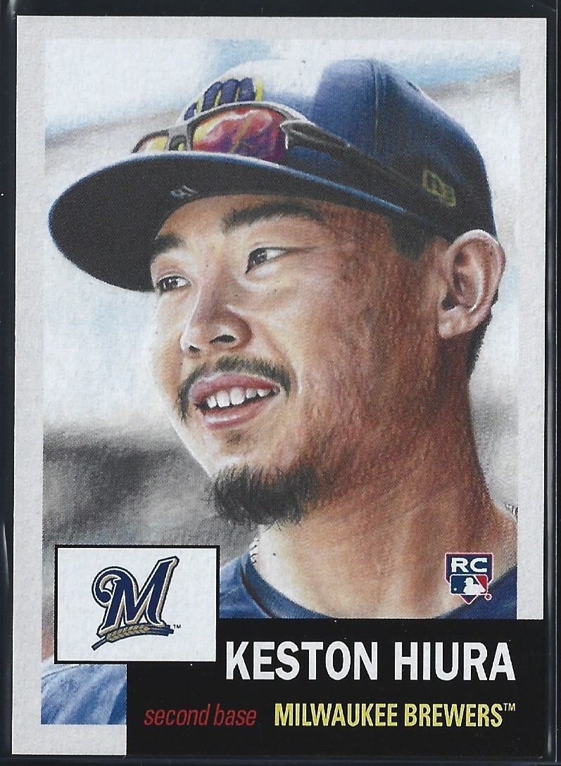 2019 TOPPS LIVING SET # 197 KESTON HIURA RC Rookie Milwaukee Brewers 3,234 PR a